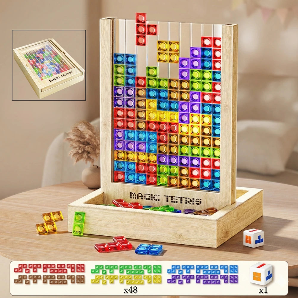 マジックテトリス™★【冬の家族時間を変える、3D知育パズル】
