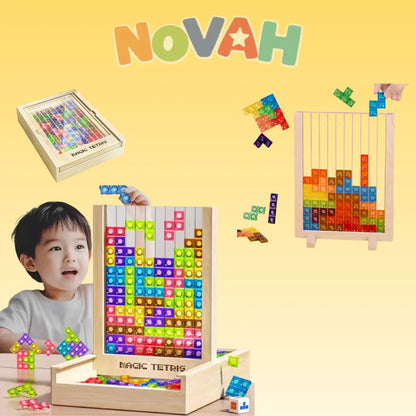 マジックテトリス™★【冬の家族時間を変える、3D知育パズル】