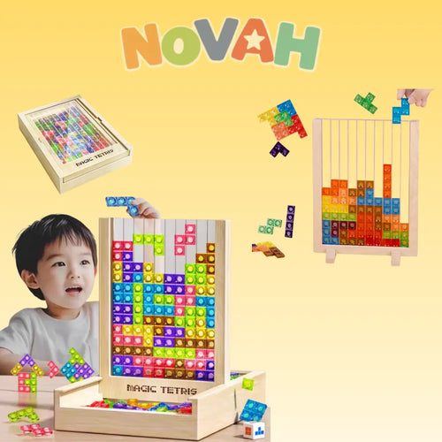マジックテトリス™★【冬の家族時間を変える、3D知育パズル】